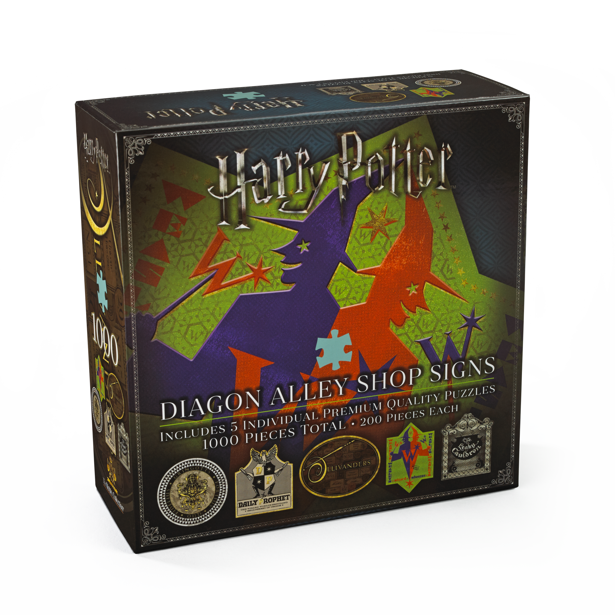 Set de puzzles de las tiendas del Callejón Diagon – Harry Potter (5 x 200 piezas)