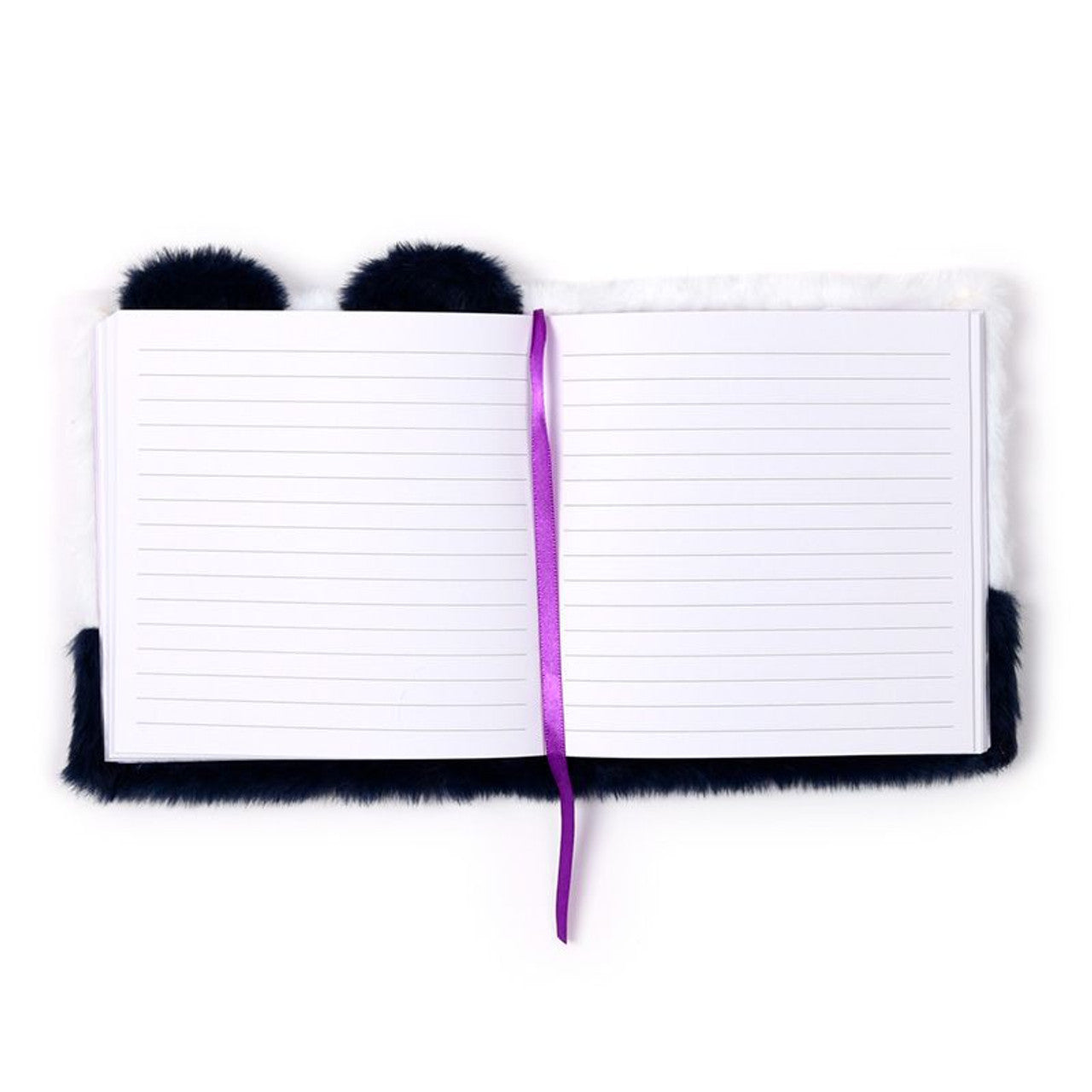 Libreta de peluche A5 con oso panda – Adoramals (15,5 x 15 x 2 cm)