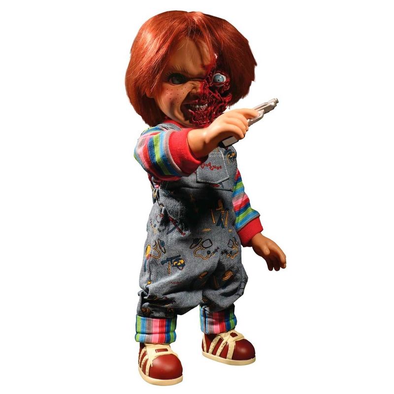 Chucky Childs Play 3 Chucky Pizza Face figura falante 38 cm - MerchVillain