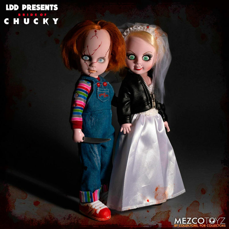 Bonecos Mortos Vivos Chucky e Tifanny pacote com 2 figuras de 25cm - MerchVillain