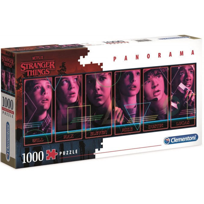 Puzzle panorámico de Stranger Things – 1000 piezas (98 × 33 cm)