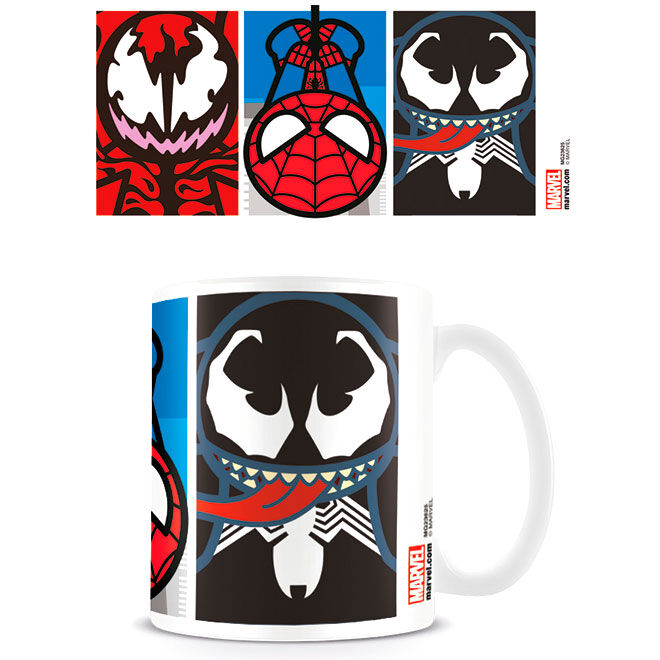 Caneca Kawaii Spider-Man & Venom - Marvel (315ml) - MerchVillain