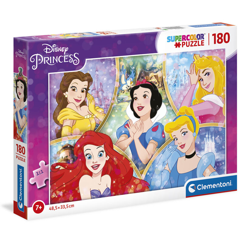Puzzle Princesas Disney (180 piezas, 48,5 x 33,5 cm)