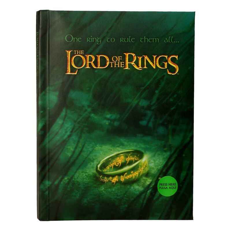 The Lord of the Rings One Ring To Rule Them All notebook with lights