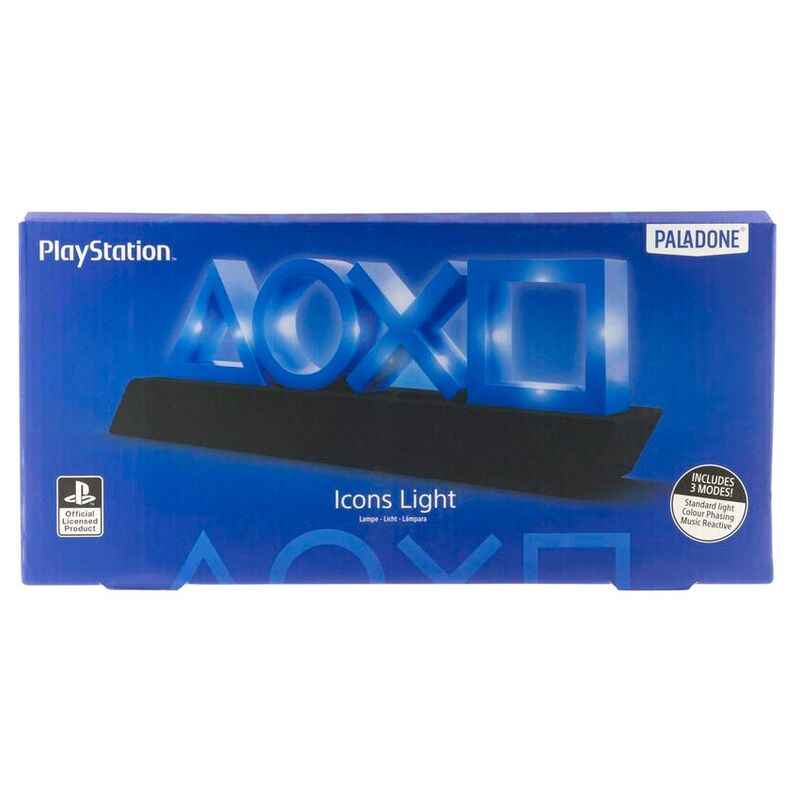 Luz Ícones PlayStation PS5 – 30 cm, 3 Modos de Iluminação