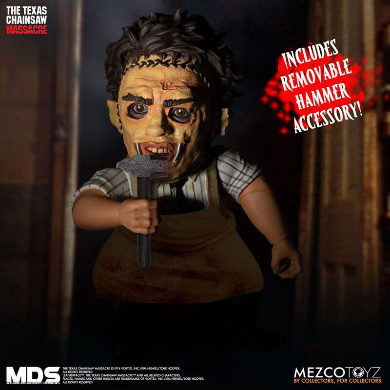 O Massacre da Serra Elétrica MDS Leatherface 1974 figura 15cm - MerchVillain