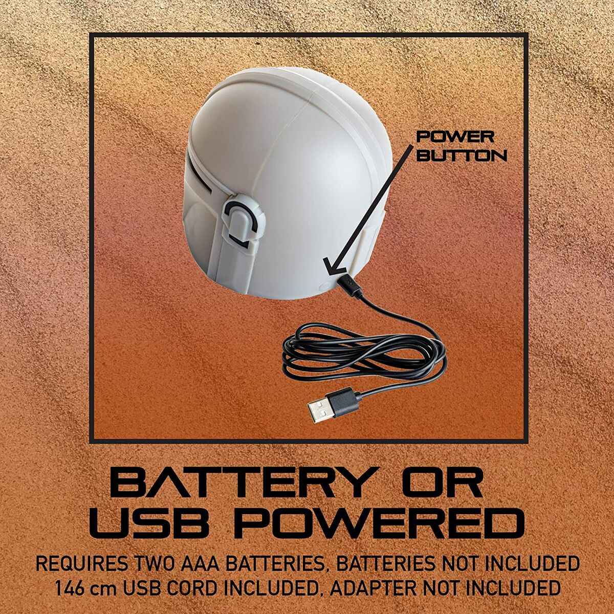 Lâmpada Secretária “Mandalorian Helmet” – Star Wars