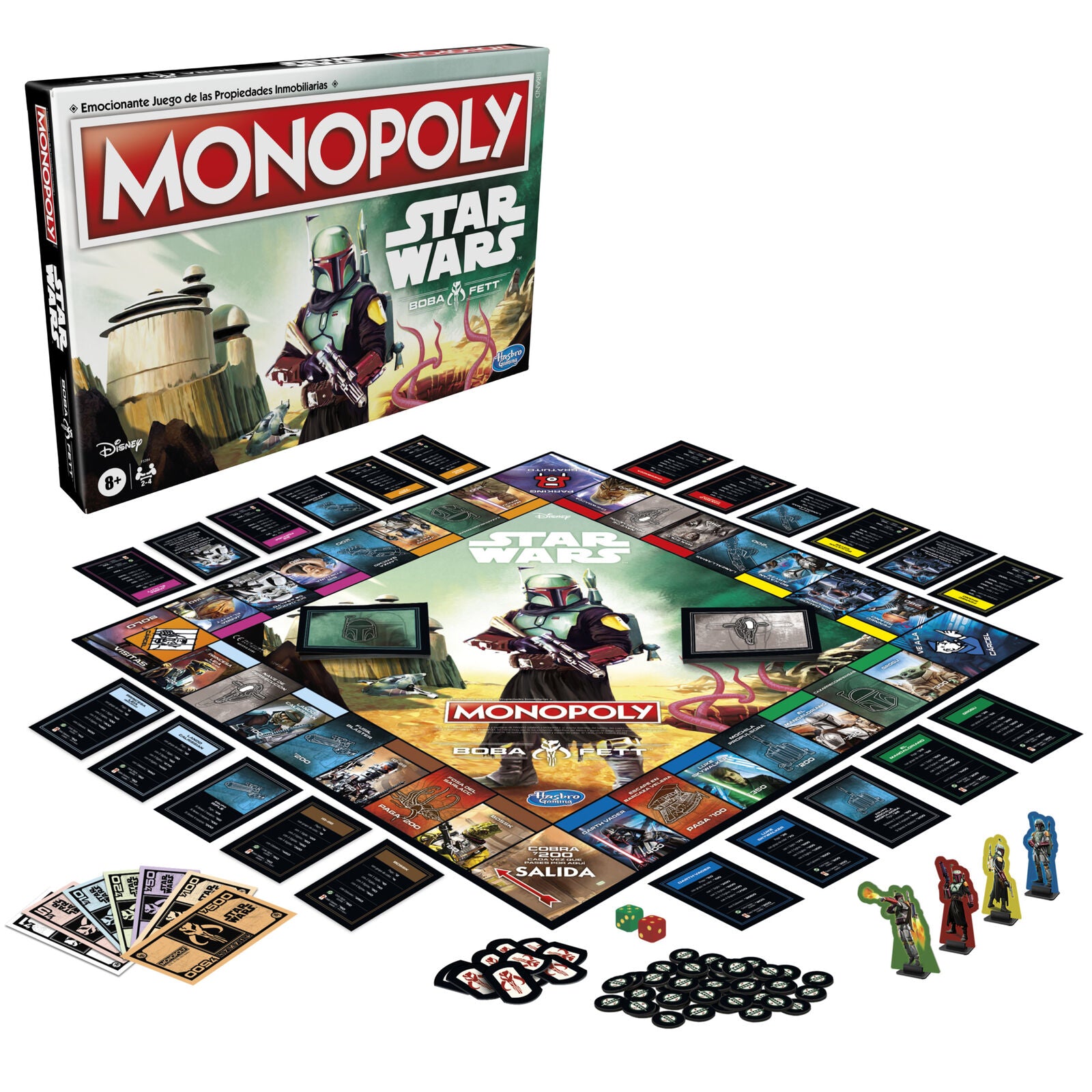 Jogo espanhol Star Wars Boba Fett Monopoly - MerchVillain