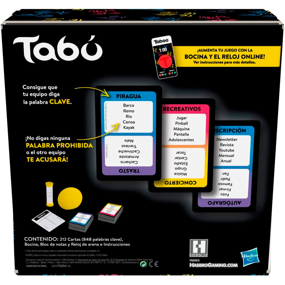 Tabú – Juego de mesa Hasbro Gaming (español)