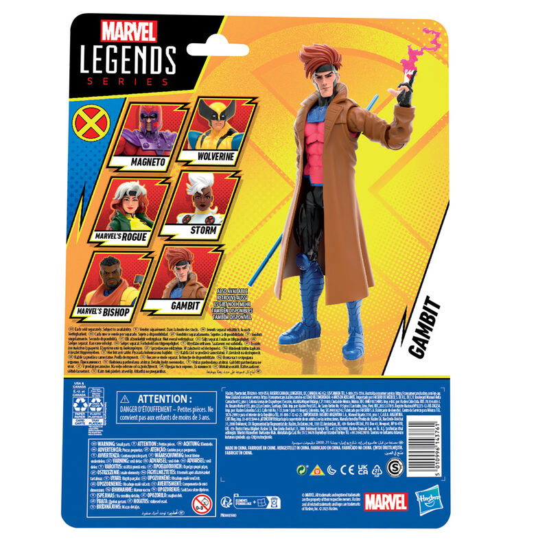 Figura de Gambito de Marvel X-Men de 15 cm