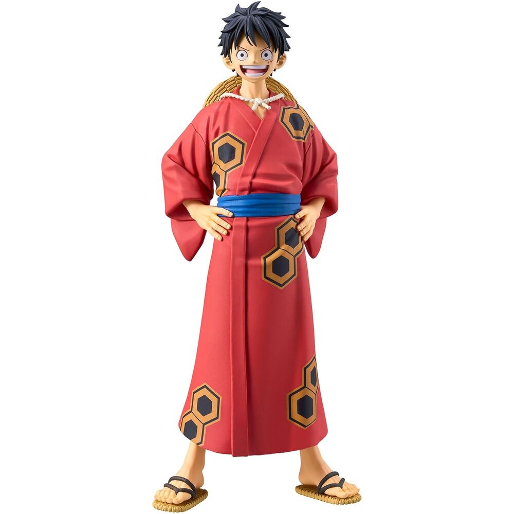 Figura Monkey D. Luffy Wanokuni Yukata The Grandline Series - One Piece (16 cm) - MerchVillain