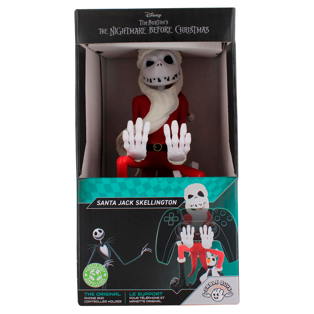 Disney Nightmare Before Christmas Santa Suit Jack suporte de fixação Cabo cara 20cm - MerchVillain