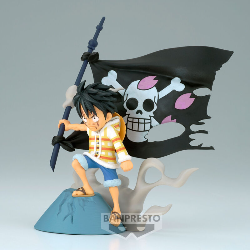 Figura Monkey D. Luffy Log Stories WCF - One Piece (8 cm) - MerchVillain