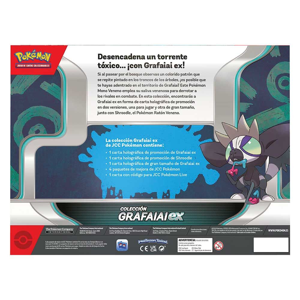 Caja de cartas coleccionables Grafaiai EX – Pokémon (Versión en español)