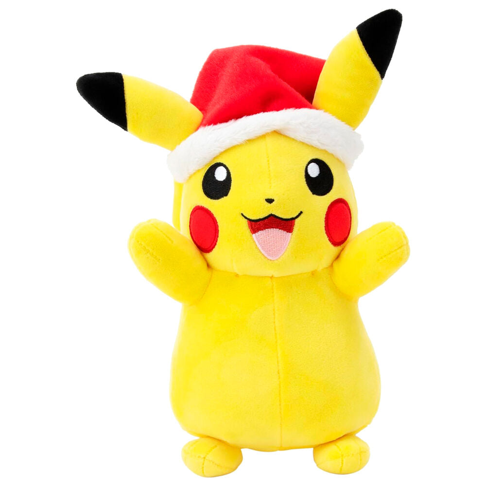 Peluche navideño de Pikachu - Pokémon (20 cm)