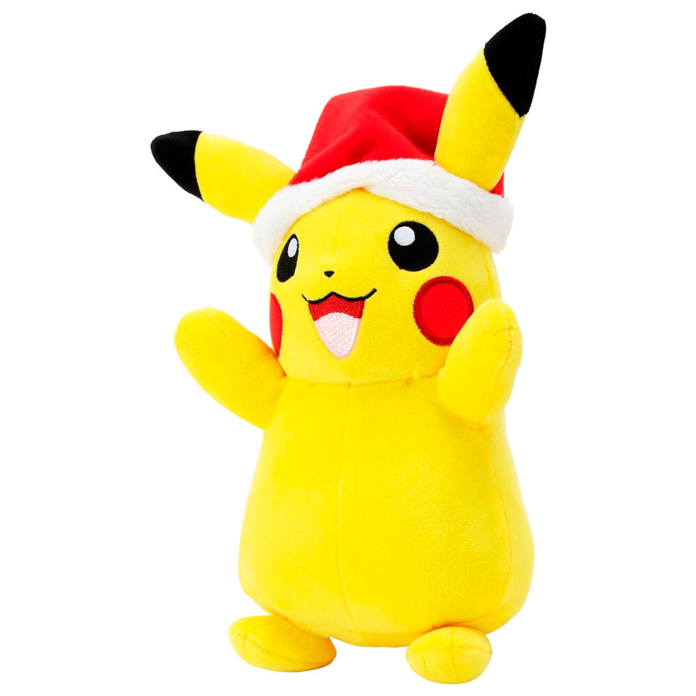 Peluche navideño de Pikachu - Pokémon (20 cm)