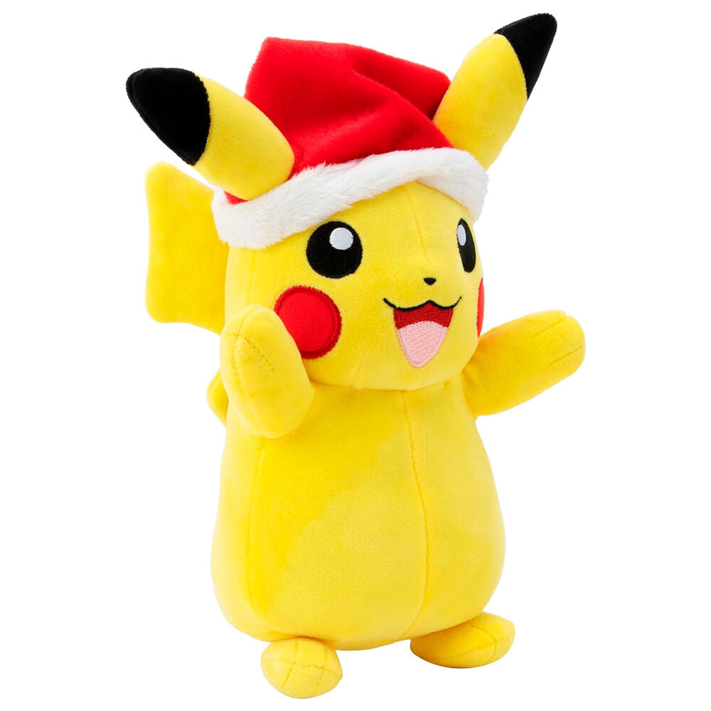 Peluche navideño de Pikachu - Pokémon (20 cm)