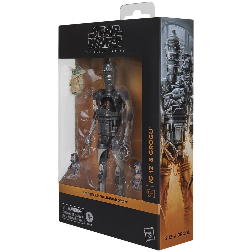 Set Figuras IG‑12 & Grogu The Mandalorian - Star Wars The Black Series (15 cm) - MerchVillain