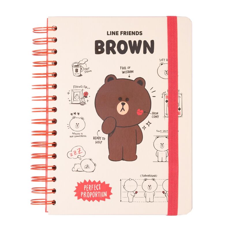 Caderno A5 - Line Friends - MerchVillain