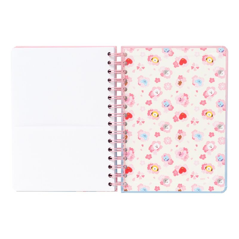 Caderno A5 - BT21 Sakura - MerchVillain