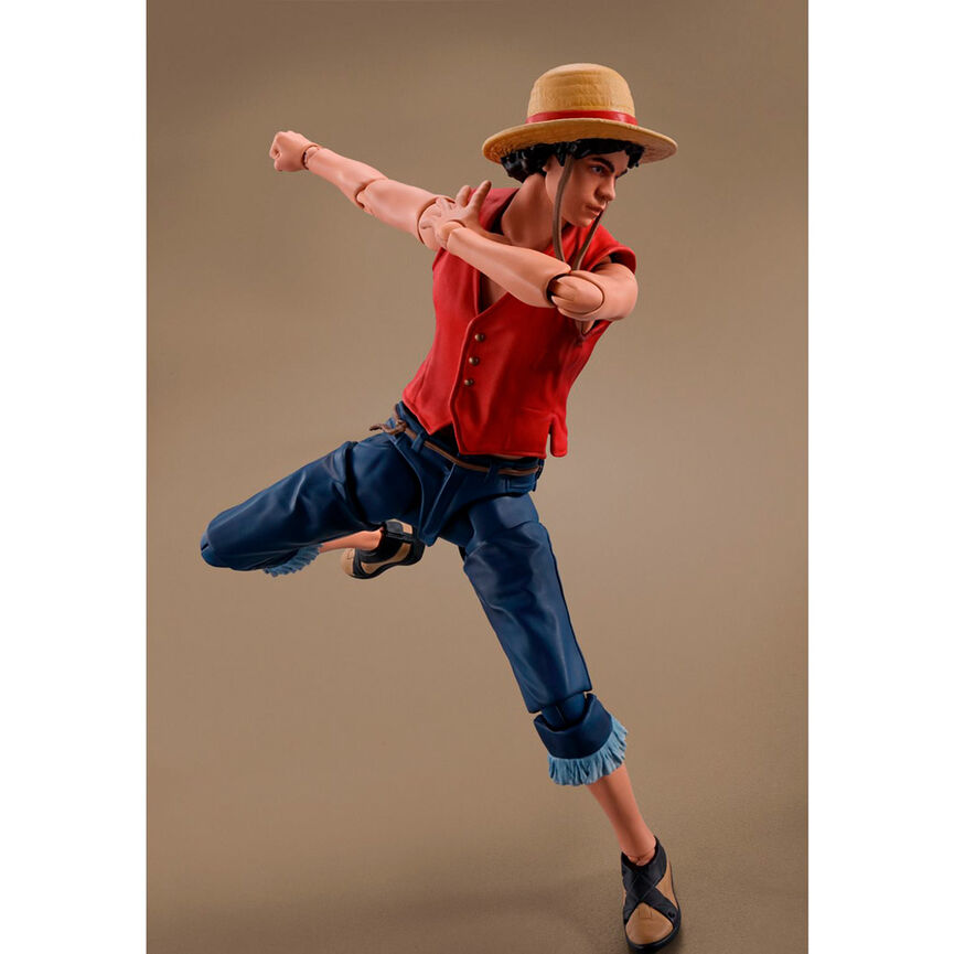 Figura Monkey D. Luffy Netflix Series S.H. Figuarts - One Piece (14,5 cm) - MerchVillain