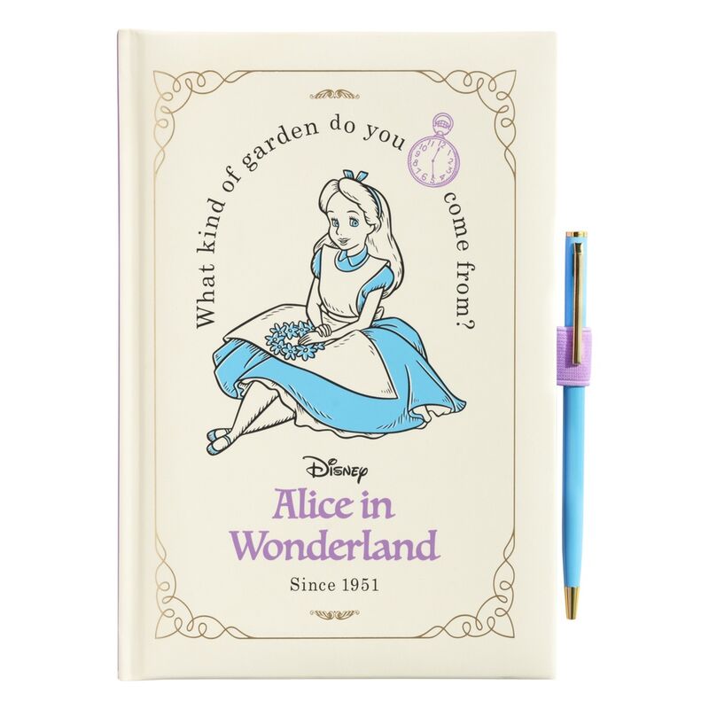Caderno premium A5 + caneta Disney Alice no País das Maravilhas - MerchVillain