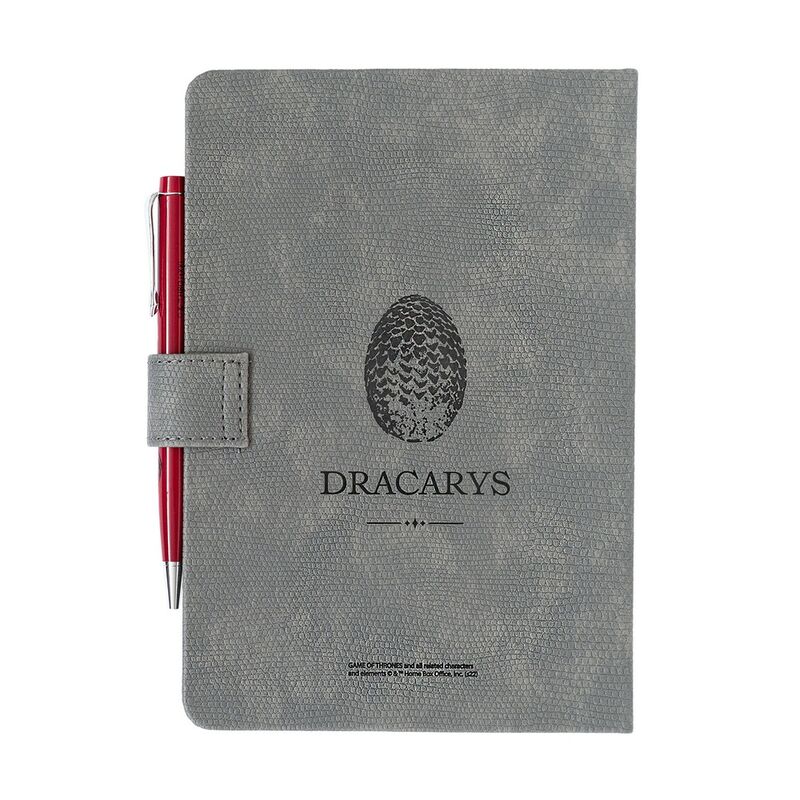 Caderno premium A5 Targaryen de Game of Thrones + caneta - MerchVillain
