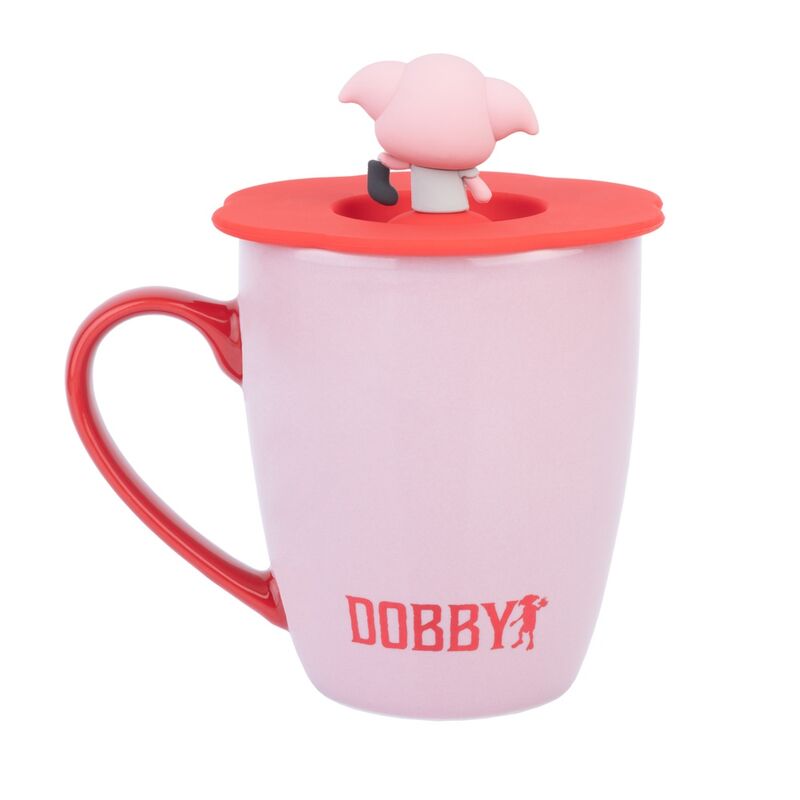 Caneca premium Harry Potter Dobby com tampa 350ml - MerchVillain