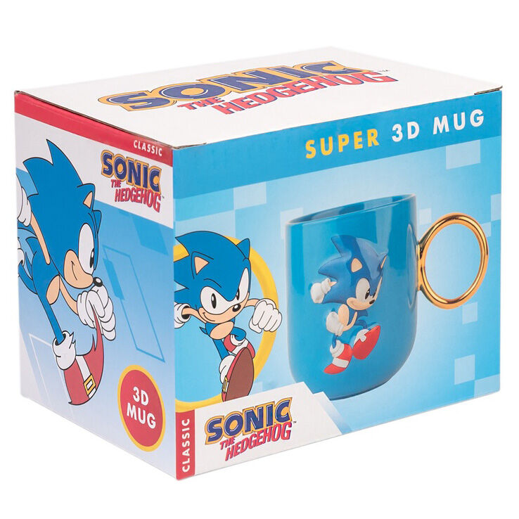 Caneca Sonic The Hedgehog 3D 350ml - MerchVillain