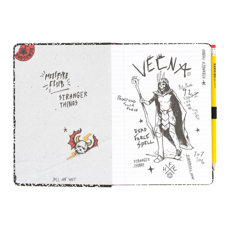 Cuaderno A5 premium – Stranger Things (96 hojas)