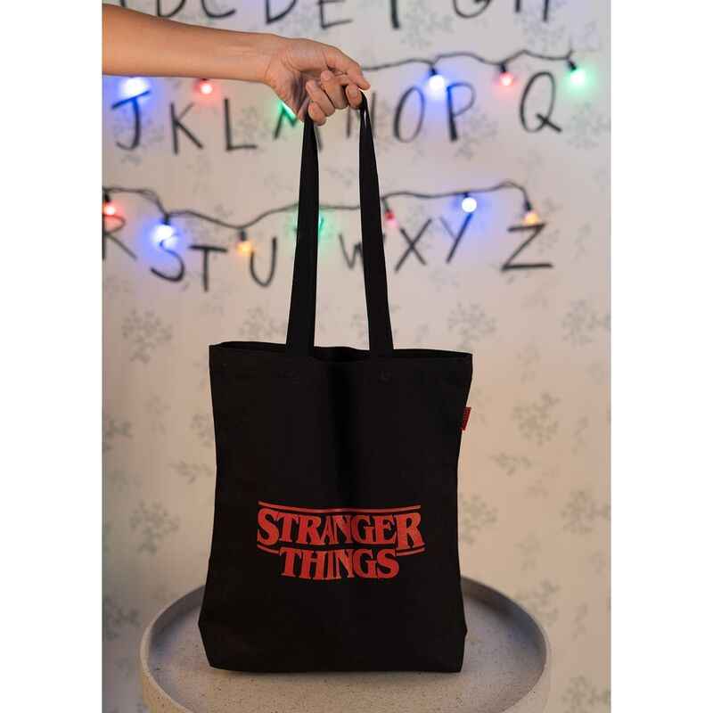 Mala Tote Logo – Stranger Things (Algodão Reciclado)