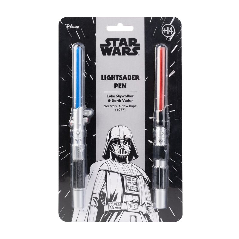 Set de 2 bolígrafos con forma de sable láser – Star Wars
