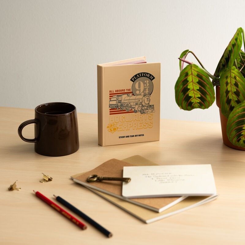 Caderno de notas adesivas Harry Potter Plataforma 9 3/4 - MerchVillain