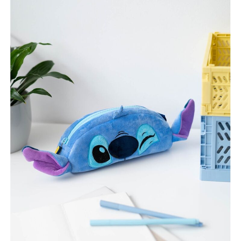 Estuche peluche Stitch – Disney (20×9×5 cm)