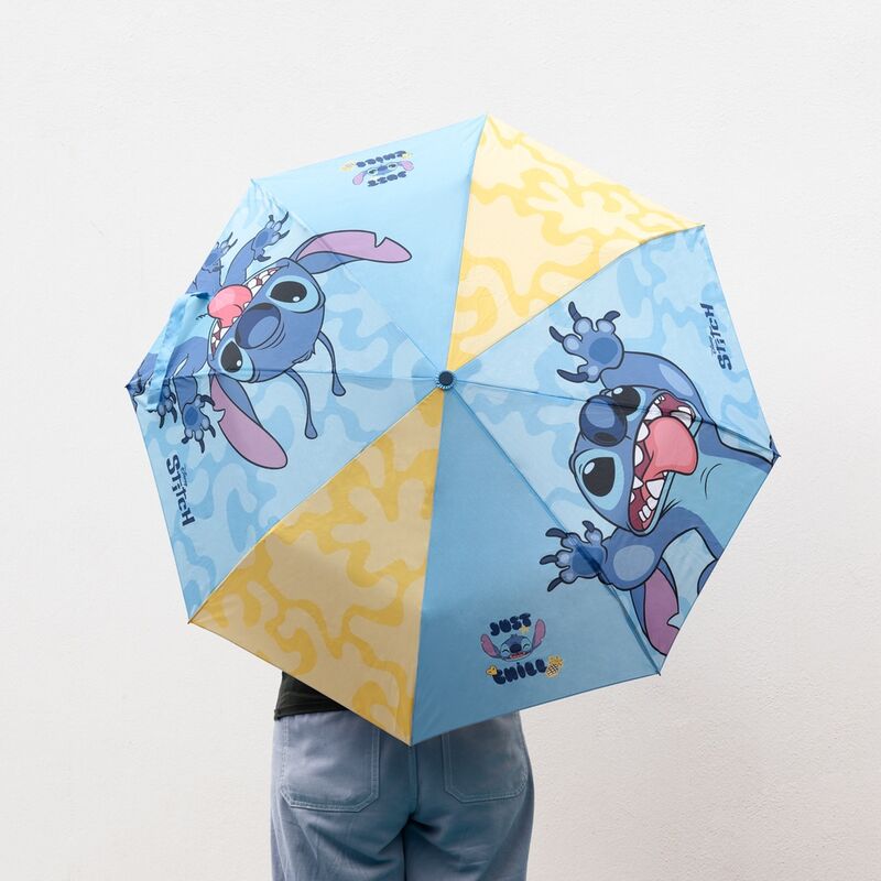 Paraguas plegable automático Stitch – Disney (100 cm)