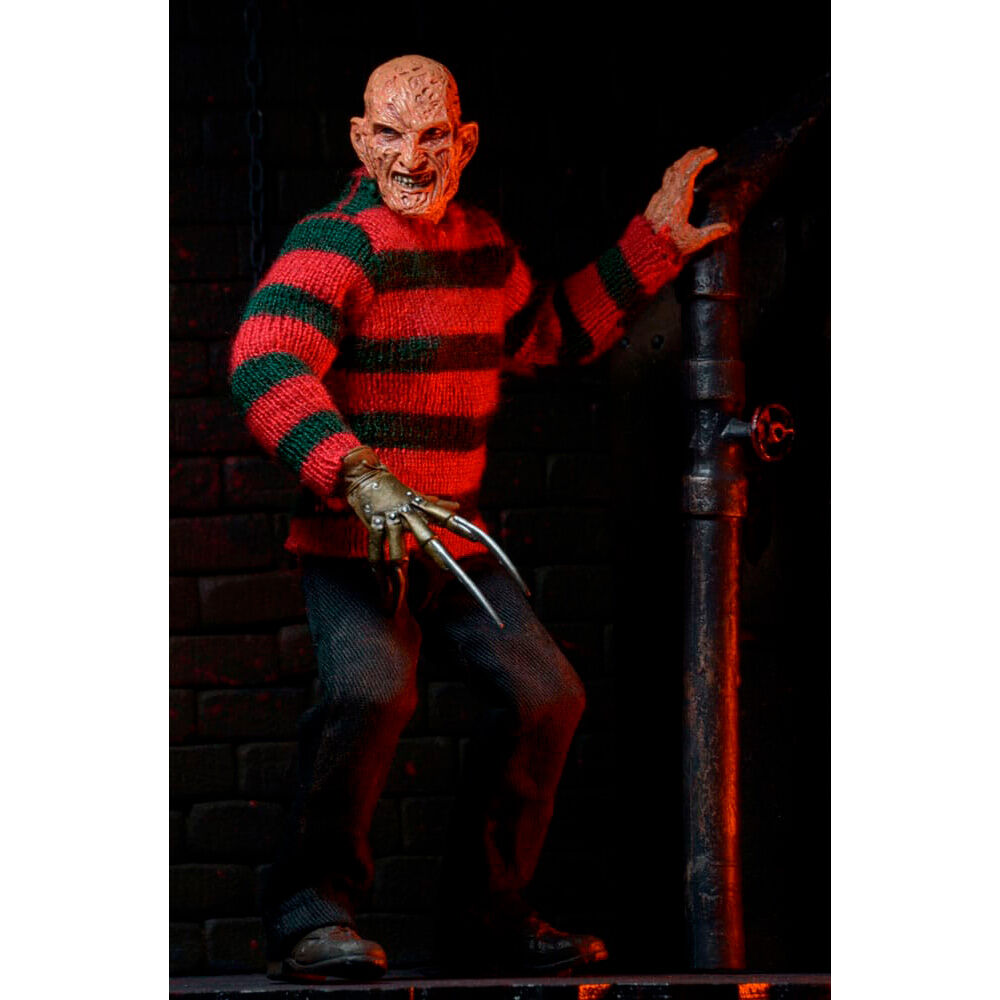 Figura de Freddy Krueger vestida de A Hora do Pesadelo 3, 20 cm - MerchVillain