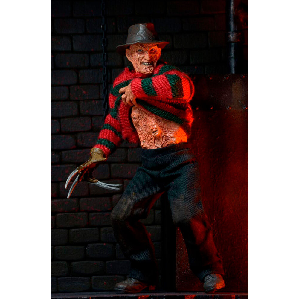 Figura de Freddy Krueger vestida de A Hora do Pesadelo 3, 20 cm - MerchVillain