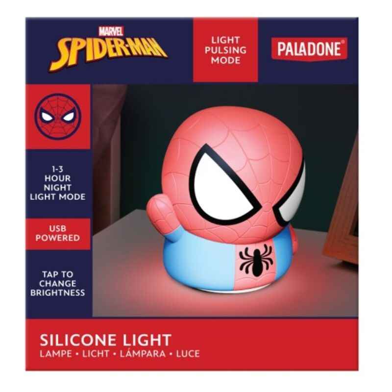 Luz de Silicone 3D Recarregável Marvel Spider‑Man