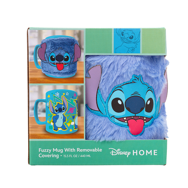 Taza Stitch con funda de peluche - Disney (440 ml)