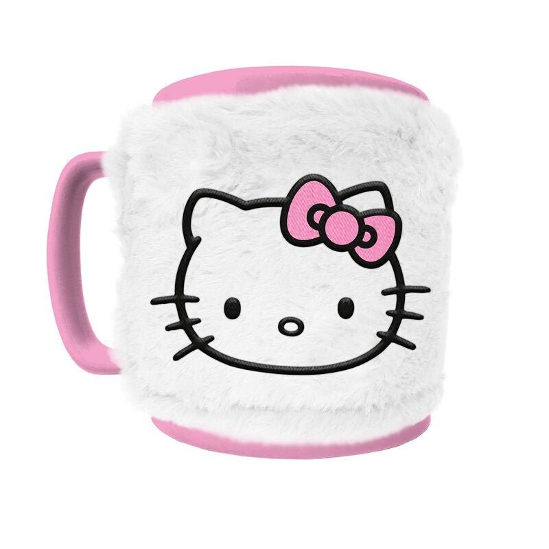 Taza con funda de peluche - Hello Kitty (440 ml)