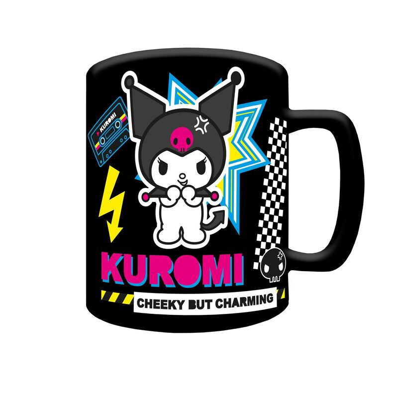 Taza de peluche Kuromi con tapa - Hello Kitty (440 ml)