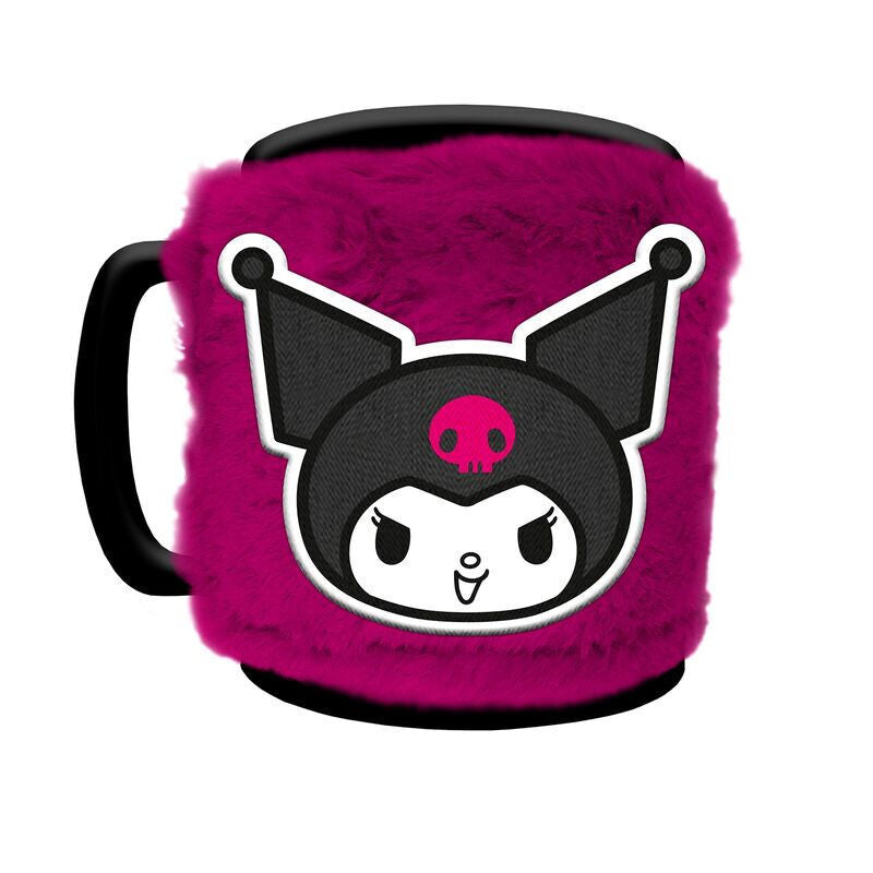 Taza de peluche Kuromi con tapa - Hello Kitty (440 ml)