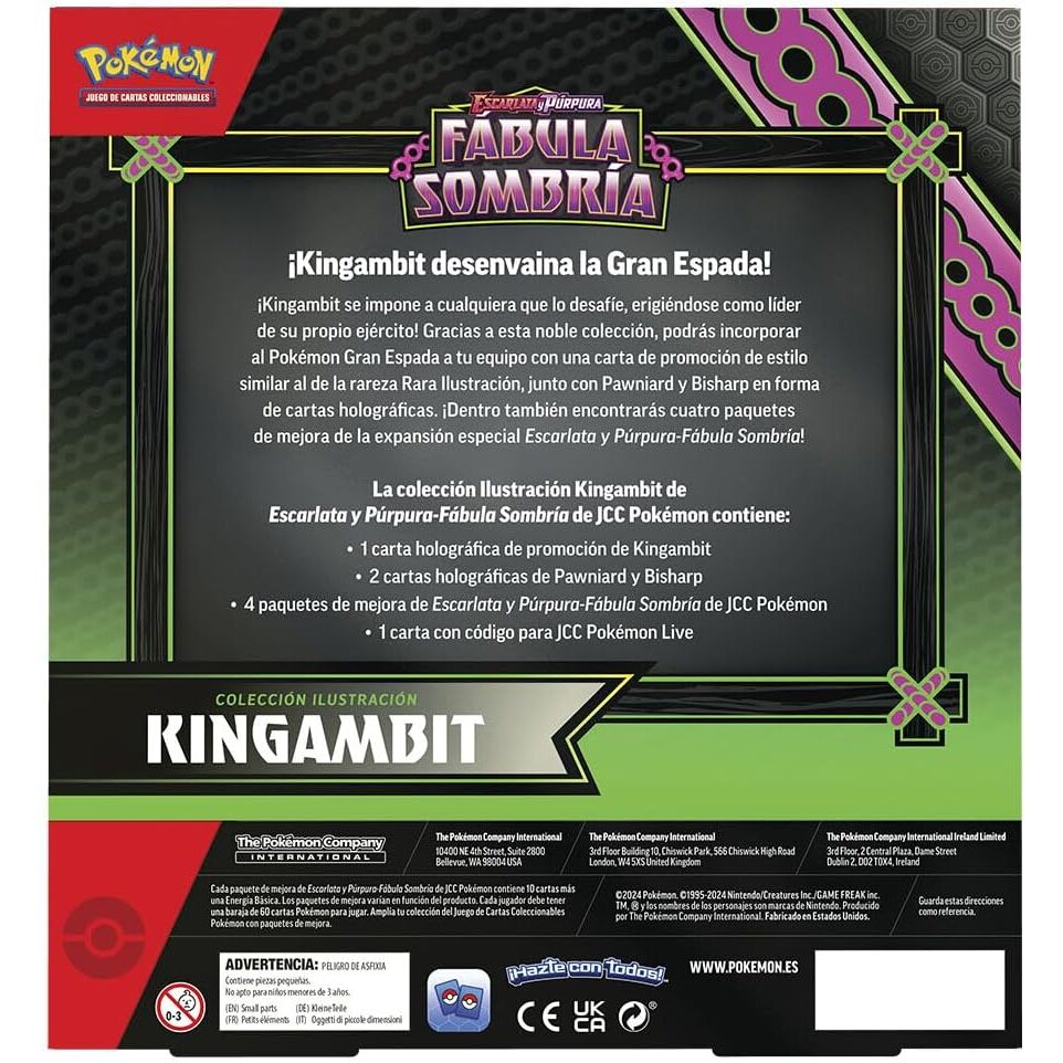 Juego de cartas coleccionables Kingambit – Pokémon (Versión en español)