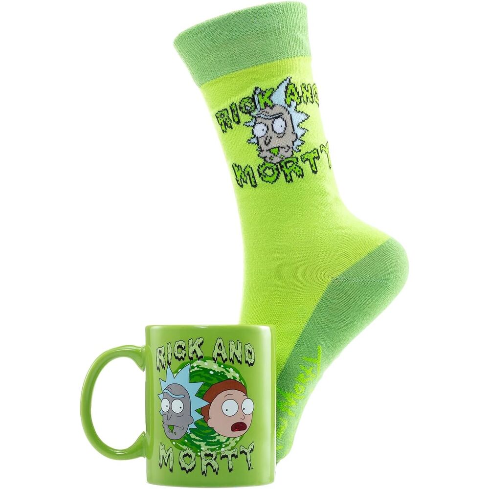 Set de taza y calcetines - Cerámica y textil - Rick y Morty