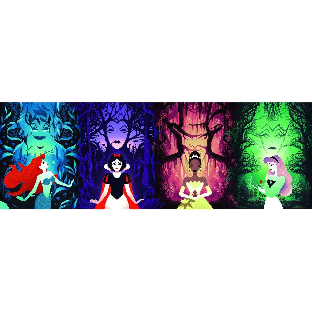 Rompecabezas panorámico de princesas Disney, 1000 piezas – Disney