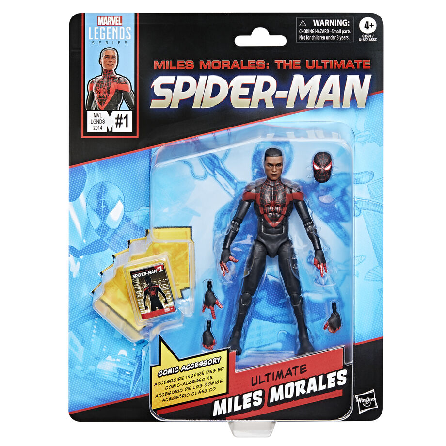 Figura Miles Morales Ultimate Spider-Man – Marvel Legends (15 cm)