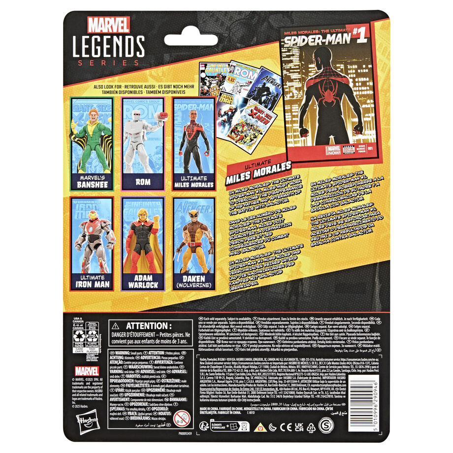 Figura Miles Morales Ultimate Spider-Man – Marvel Legends (15 cm)