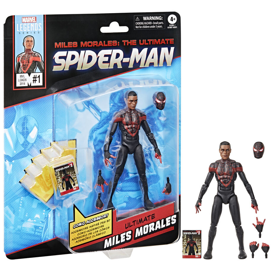 Figura Miles Morales Ultimate Spider-Man – Marvel Legends (15 cm)