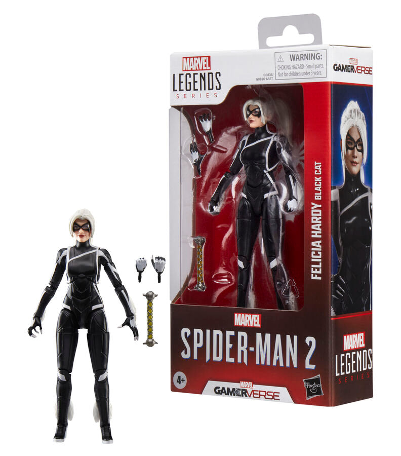 Figura de 15 cm da Gata Preta Felicia Hardy do Homem-Aranha 2 da Marvel Legends - MerchVillain