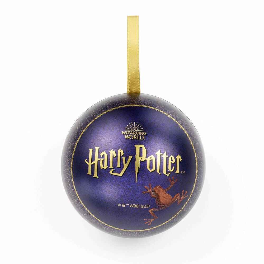 Broche de sapo de chocolate Harry Potter + bola de Natal